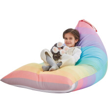 Nobildonna Stuffed Animal Storage Bean Bag for Kids (No Filler), Extra Large 250L Bean Bag Chair Cover Only, Washable Beanbag Without Filling Soft