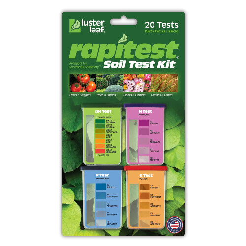 Luster Leaf 1601 Rapitest Test Kit for Soil pH, Nitrogen, Phosphorous and Potash, 1 Pack
