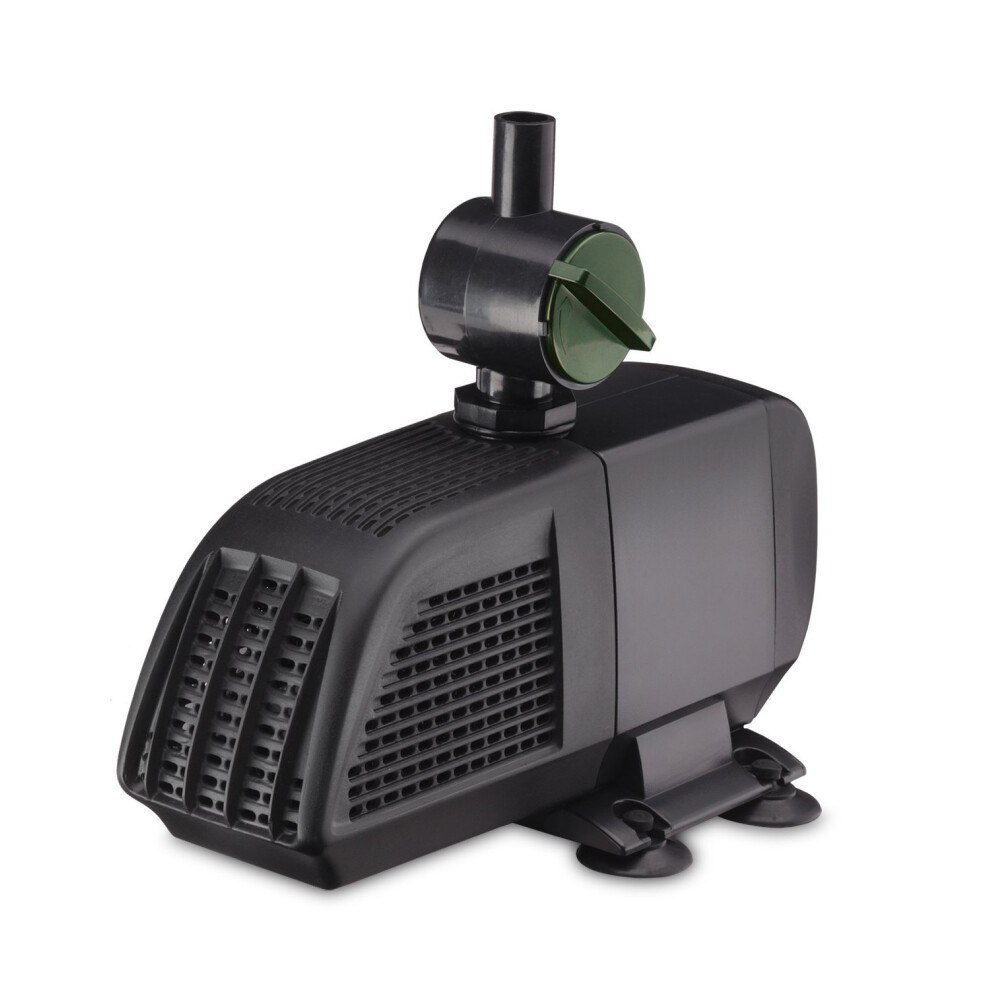 Blagdon Minipond Pond Pump 900 (To Run Fountains For Standard Ponds Up To 2250 Litre), 3 Fountain Heads, Black