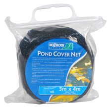 HOZELOCK - Pond Protection Net 3 x 4 m : Ideal for Protecting the Pond from Leaves, Large Debris and Predators: Supplied With 4 Stakes [1731 0000],
