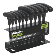 Siegen by Sealey 10pc T-Handle Allen Key Hex Set - S0466