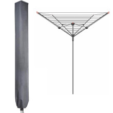 PATIO PLUS Large Whirly Rotary Washing Line Cover 16x16x180cm Universal Premium Durable ?Oxford fabric + PVC? Protective Cover, Grey