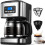 Yabano Coffee Maker, Filter Coffee Machine with Timer, 1.5L Programmable Drip Coffee Maker, 40min Keep Warm & Anti-Drip System, Reusable Filter, Fast 1