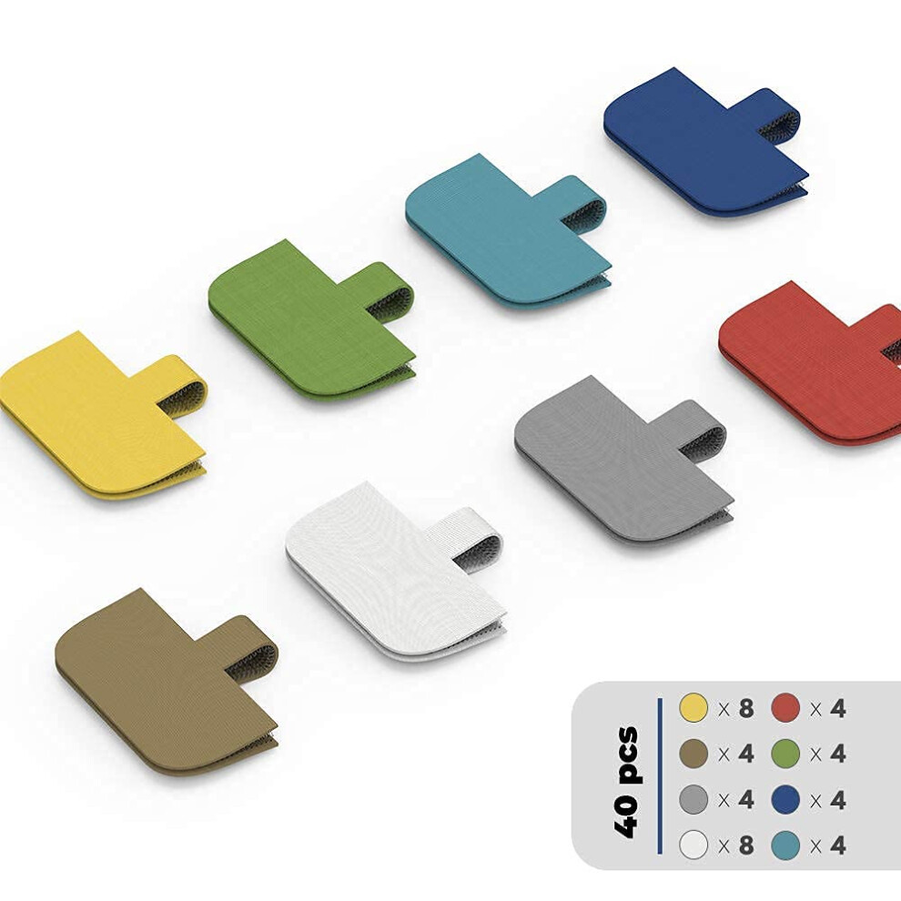 Cable Labels, Xiaoxi Write On Cord Label, Wire Labels, Cable Tags, Wire Tags And Cable Markers For Cable Management And Identification - 40 Pcs 5051221053332