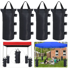 Set of 4 Gazebo Weights Sand Bags Tent Sandbags Industrial Grade 600D Heavy Duty Marquee Weight Bag Gazebo Leg Weights Bags Parasol Weights Bag for