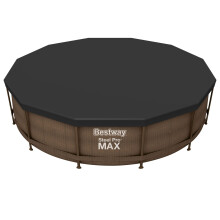 Bestway | Round Pool Cover for Above Ground Pools, 3.66m, Black