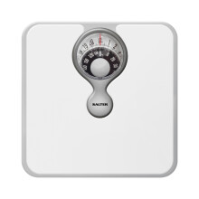 Salter 484 WHDR Mechanical Bathroom Scale ? Premium Body Weight Scale, Personal Analogue Scale, Large Magnifying Lens, 133 KG Max Capacity, Monochrome