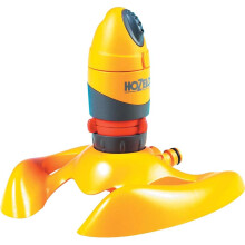 HOZELOCK Plastic Sprinkler Rotating Pro 314 m? : Large-area Base-mounted Spray Sprinkler (? 20m),Ultra Even Coverage thanks to Hydraulic Motor and 2