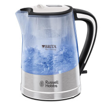 Russell Hobbs Brita Filter Purity 1L, Fast boil 3KW Electric Cordless Kettle for cleaner, clearer water (Brita Maxtra+ Cartridge inc with