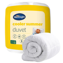 Silentnight Cooler Summer King Size Duvet 4.5 Tog ? Lightweight Hypoallergenic and Machine Washable Summer Duvet Quilt ? King Size (Package may vary),