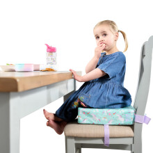 Polar Gear Baby Booster Cushion ? Lightweight Booster Seat for Children 3 Years+ - Macine Washable, Adjustable Straps ? 8cm Thick Foam Booster Seat