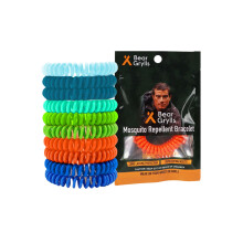 Bear Grylls Mosquito Repellent Bracelets ? Natural Essential Oils | Family Pack (10?Pack) | Child?Friendly | Non?Toxic | Reusable Outdoor Wristbands |