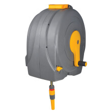 HOZELOCK - Wall-Mounted Fast Reel 40 m : Easy Rewinding with its Integrated Hose Guide System, Supplied with Hose Guide, Assembled and Ready to Use,