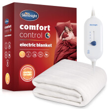 Silentnight Comfort Control Electric Blanket Double - Heated Electric Underblanket with 3 Heat Settings, Fast Heat Up, Overheat Protection and Easy