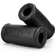Yes4All JJRY Barbell and Dumbbell bar Grips, 5,6 cm, Black
