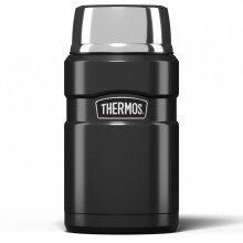 Thermos Stainless King Food Flask, 710ml Capacity - Sleek Multi- Purpose Flask for Daily Food Prep - Durable Stainless Steel with Gun Metal Finish -