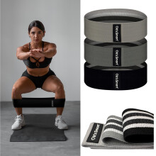 it's Smart Premium Fabric Resistance Sculpting Bands Set of 3 Bands - Light, Medium and Heavy. Non-Slip for Glutes, Abs, Hips and Legs. Mens and