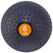 Signature Fitness Workout Exercise Fitness Weighted Medicine Ball, Wall Ball and Slam Ball?, Slam Ball?, 6 Pounds