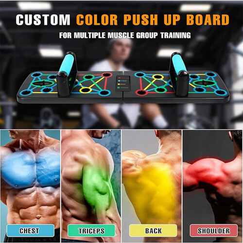 Push Up Board, 17 in1 Multi-function Home Workout Equipment Foldable Portable Press Up Tools Exercise Board Effectively Exercise the Muscle for Men 1