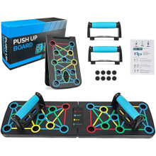 Push Up Board, 17 in1 Multi-function Home Workout Equipment Foldable Portable Press Up Tools Exercise Board Effectively Exercise the Muscle for Men