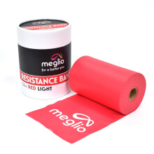 Meglio Resistance Bands Roll - Latex Free Exercise Bands for Building Strength, Pilates Band for Fitness, Flexibility, Physiotherapy, Stretching &