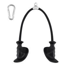 HXD-ERGO Ergonomic Tricep Rope Cable Attachment, 36 Inch Lat Pull Down Attachment Triceps Rope with Non-Slip Handles, Home Gym Accessories for Cable