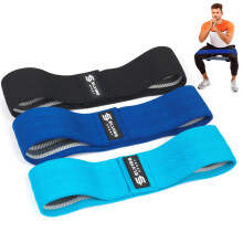 Elvire Fabric Resistance Bands for Working Out, Set of 3, Booty Exercise Band for Women, Workout Loops, Legs, Glutes, Squat