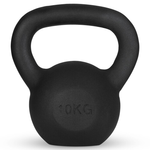 Athlyt Cast-Iron Kettlebell, 10kg, Black
