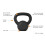 Athlyt Cast-Iron Kettlebell, 10kg, Black 4