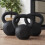Athlyt Cast-Iron Kettlebell, 10kg, Black 5