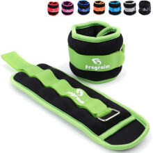 Ankle Weights for Women, Men and Kids - 1kg x 2 Strength Training Leg/Wrist/Arm Weight with Adjustable Strap for Pilates, Jogging, Gymnastics,