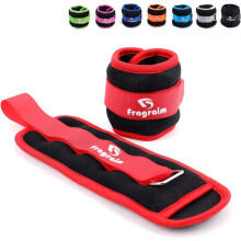 Ankle Weights for Women, Men and Kids - 0.5kg x 2 Strength Training Leg/Wrist/Arm Weight with Adjustable Strap for Pilates, Jogging, Gymnastics,