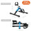 Pedal Exerciser mini Exercise Bike for Leg and Arm Exercise Foldable 5