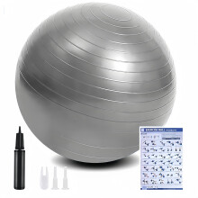 flintronic Exercise Ball, Anti-brust Yoga Ball Fitness Balls, 65cm Extra Thick Swiss Balls with Hand Pump for Yoga, Pilates, Fitness