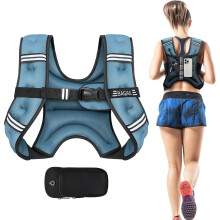 BAGAIL Weighted Vest for Strength Training, Bust Size Adjustable, Convenient Pocket, Iron Sand Weighted Vests, Ideal for Gym Workouts, Yoga Training