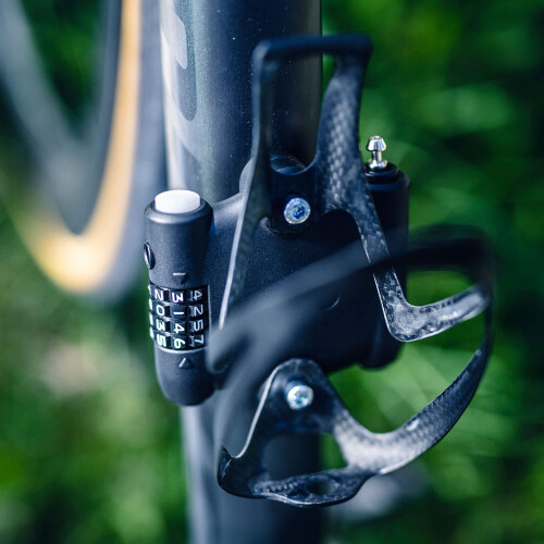 Abus ABUS extendable cable lock - SportFlex 2504 - bicycle lock for mounting under the bottle cage - combination lock - lightweight, flexible, space-saving 1