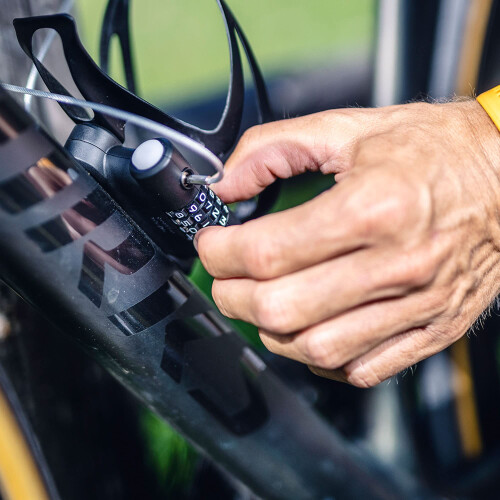 Abus ABUS extendable cable lock - SportFlex 2504 - bicycle lock for mounting under the bottle cage - combination lock - lightweight, flexible, space-saving 2