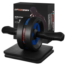 EnterSports Ab Rollers, Ab Trainer for Home with Two Knee Mats, Ab Wheel for Abdominal Muscle Training, Ab Exercise Wheels, Suitable for Beginners,