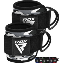 RDX Ankle Straps for Cable Machines ? 7MM Neoprene Padded 10"x4" Adjustable Gym Cuffs with Dual D-Rings ? Weight Attachments for Wrist Glutes Leg