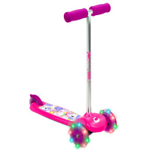EVO Light-Up Move 'N' Groove Ride-On for Kids Ages 2?5 | 3-Wheel Push Design with LED Wheels & Tilt-to-Turn Steering | Pink & Purple Unicorn Print |