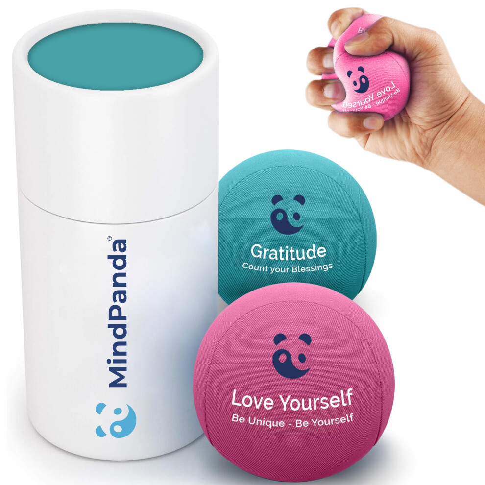 Mindpanda Mind & Body Stress Balls For Adults - Triple Density Squeeze Balls For Hand Therapy & Grip Strengthening - Stress & Anxiety Relief - Physical Therapy