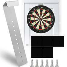 Dartboard Bracket, Dart Board Hanging Kit, Dartboard Holder, Dartboard Fixing Kit, Wall Mounting Bracket hooks for hanging Screw Hook Set, Wall