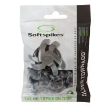 SOFTSPIKES Silver Tornado Cleat (FTS 3.0), Silver/Black, Bag of 1 set