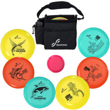 Sportneer Disc Golf Discs Set, 6 Pieces Disc Golf Starter Set Putter Midrange Driver Disc Golf Sport Games Disc Golf Disc for Adults