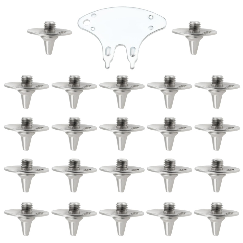 Be In Your Mind 22pcs Replacement Metal Cricket Spikes Screw In Studs Cleats Pins With Spanner For Light Weight Cricket Shoes Golf Shoes Thread-image-OPC-PJSV25P-NEW