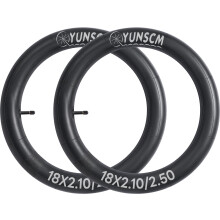 2PCS 18" Heavy Duty Bike Tubes 18x2.10 18x2.125 18x2.25 18x2.35 18x2.40 18x2.50 52/64-355 Inner Tubes AV32mm Schrader Valve 18" Bicycle Tube