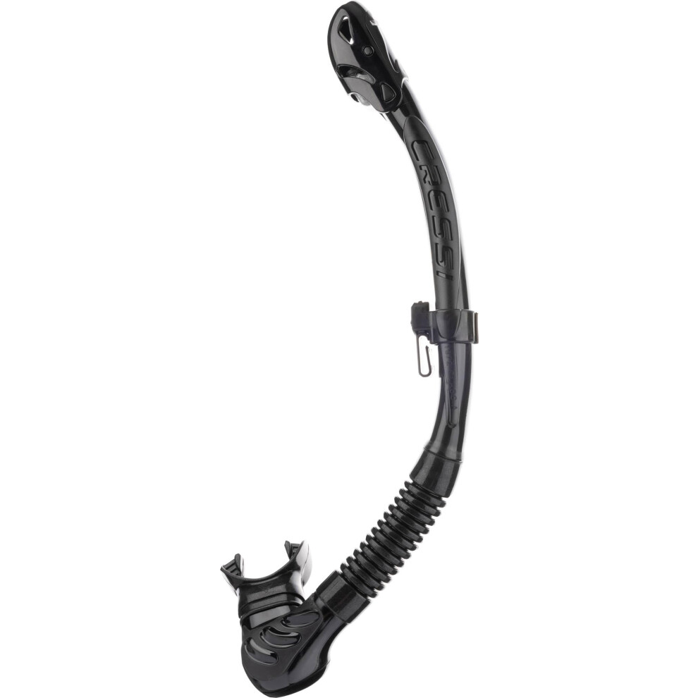 Cressi Alpha Ultra Dry Snorkel - Total Black