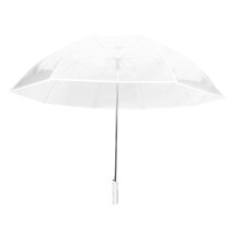 SMATI Large Transparent Golf Umbrella - Solid; Diameter= 124cm; Automatic opening; Men/Women Umbrella; For 2 people; White border colour ; Weddings