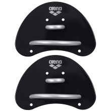arena Finger Paddle Elite Swimming Paddles, Pool Training Accessory, Pool Paddles with Adjustable Straps, Uncovered Palm