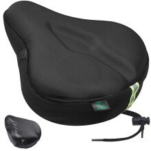 Zacro Exercise Bike Seat Cushion Cover - Gel Padded Bike Seat Cover for Men Women Comfort, Extra Soft Exercise Bicycle Seat Compatible with Peloton,